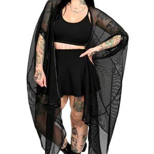 FOXBLOOD Siren Fishnet Cloak